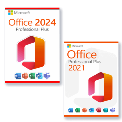 Microsoft Office 2024 Professional Plus + Microsoft Office 2021 Professional Plus license for 3 devices