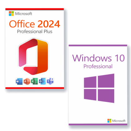 Microsoft Office 2024 Professional Plus + Microsoft Windows 10 Professional license for 3 devices